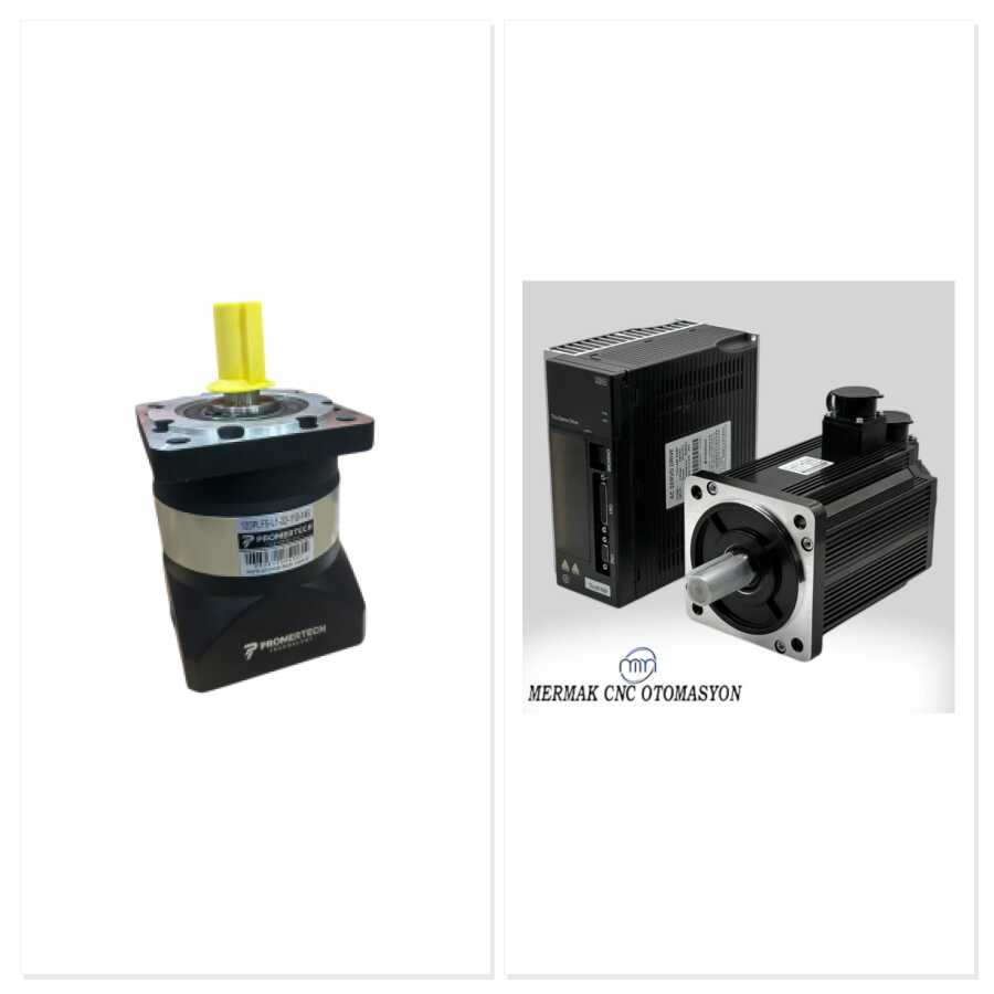 120PLF5 Planet Redüktör 1/5 (130 Flanş Servo) + 3.8KW Servo Motor Seti 130ST-M15025 T3a-L50F-RABF Seti - 2