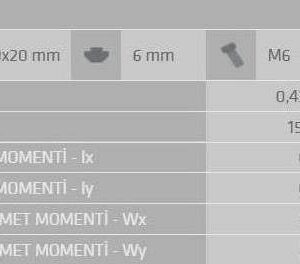 20X20 Sigma Profil 6 Kanal