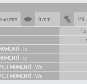 30X60 Sigma Profil 8 Kanal