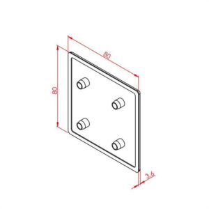 Profil Kapağı 80X80 K8