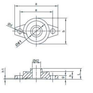 Ufl004 Rulmanlı Yatak Ø20 Mm