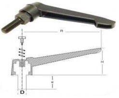 114 Lük M16x30 Metal Sustalı Kol Siyah Boyalı Civ
