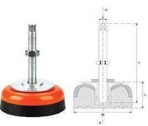 120 Lik M12x1.25 Tezgah Tamponu Federli Statik Boyalı