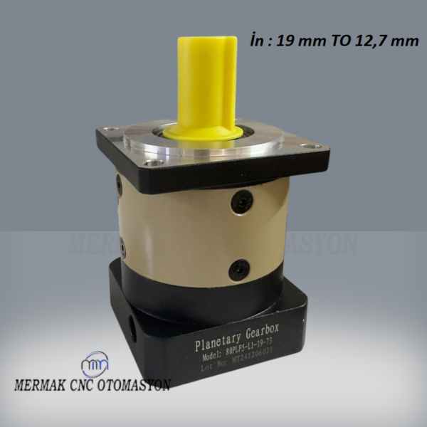 80PLF5 Planet Redüktör 1/5 (12.7 mm Mil Çaplı Step Motorlar İçin)