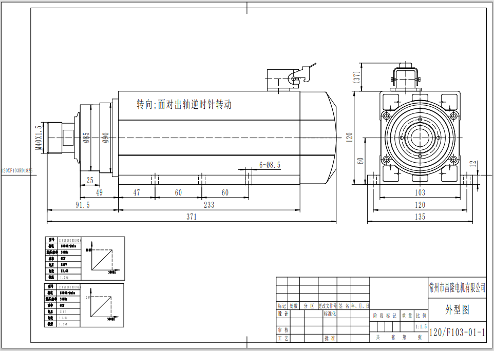 6 kw 18000 Rpm Spindle Motor ER32 - 2