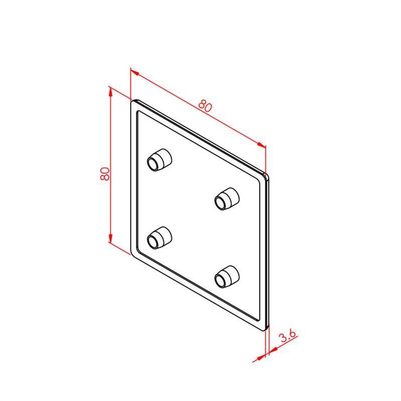 Profil Kapağı 80X80 K8 - 2