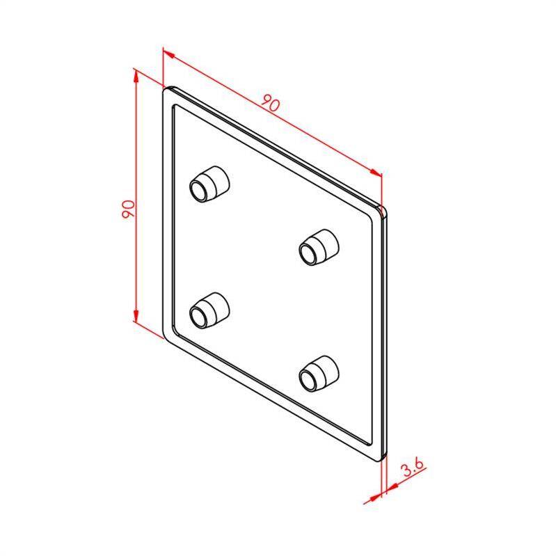 Profil Kapağı 90X90 - 2