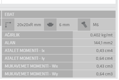 20X20Xr Sigma Profil 6 Kanal - 3