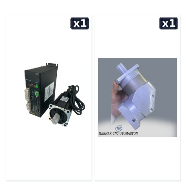 1 kW Servo Motor + 090ZPF10 1/10 Planet Redüktör Seti