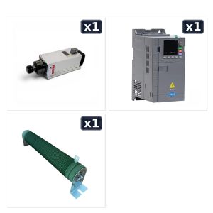 7.5 kW 18000 RPM ER32 Spindle + 7.5 kW 380V İnverter + Frenleme Direnci Seti