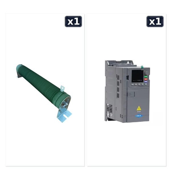 7,5 kW Spindle Motor Sürücüsü Frenleme Direnci + 7,5 kW 380V Motor Sürücü İnverter Seti