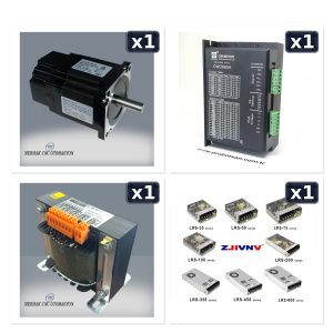 Frenli Nema 34 5 Nm + CWD860H + 60V + 24V Fren Besleme Z Ekseni Seti