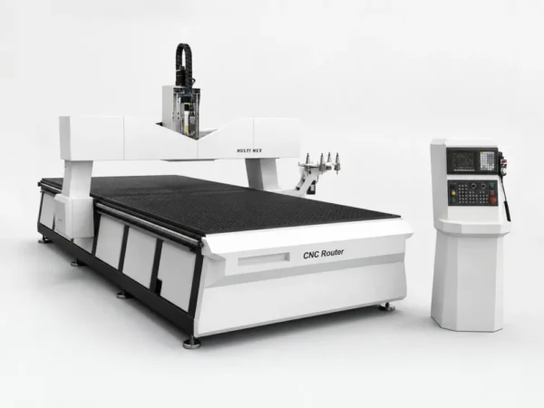 CNC Router 5600x2100 Pro - 9 kW ATC 24000 rpm Otomatik Spindle Motor, 6'lı Döner Şemsiye Magazin, Vakum Hazırlıklı Tabla, 2x7,5 kW 520 Metreküp + Küçük Parça Tutma Alanlı