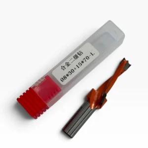 Ø8 x 30 + 15 x 70 mm Karbür İki Kademeli Minifix Matkap Ucu Çoklu Delik Makinesi Sol (L) Yönlü 10 mm Sap