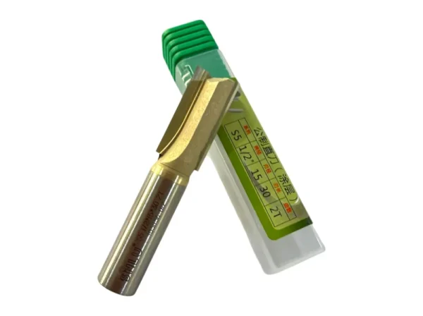 Ø15 x 30 mm Karbür TiN Kaplı Jilet Freze S5 1/2" Sap 2 Ağız